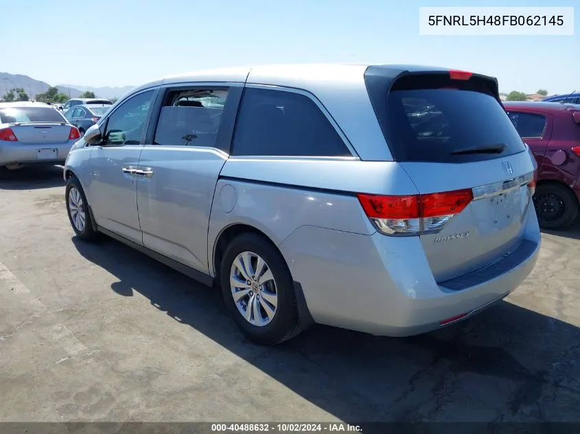 5FNRL5H48FB062145 2015 Honda Odyssey Ex