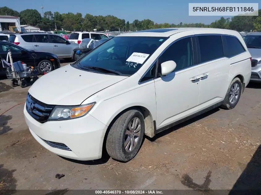 5FNRL5H68FB111846 2015 Honda Odyssey Ex-L