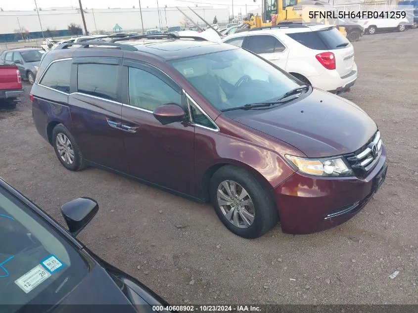 5FNRL5H64FB041259 2015 Honda Odyssey Ex-L