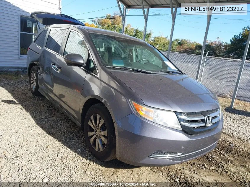 5FNRL5H49FB123227 2015 Honda Odyssey Ex