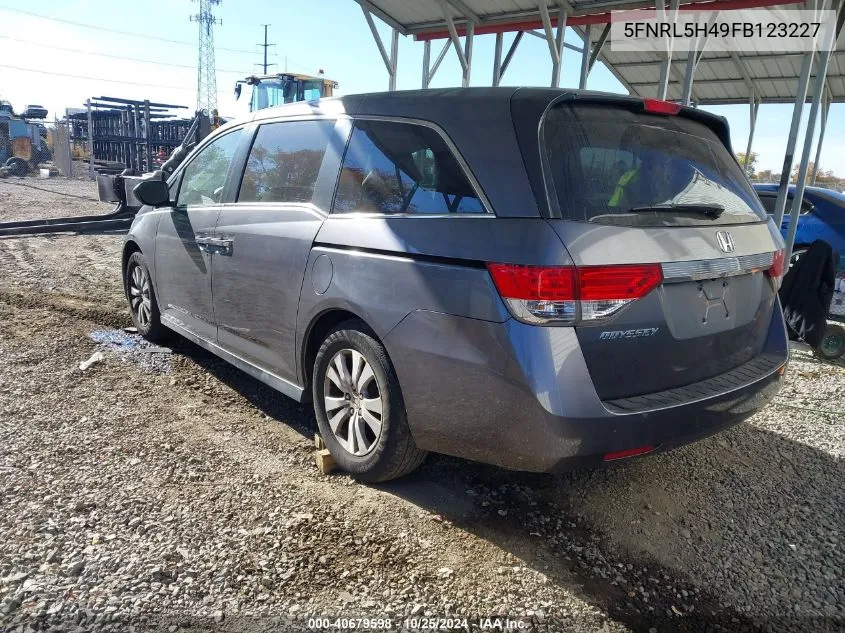 5FNRL5H49FB123227 2015 Honda Odyssey Ex