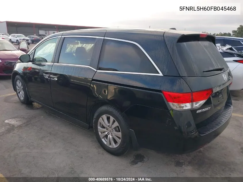 5FNRL5H60FB045468 2015 Honda Odyssey Ex-L