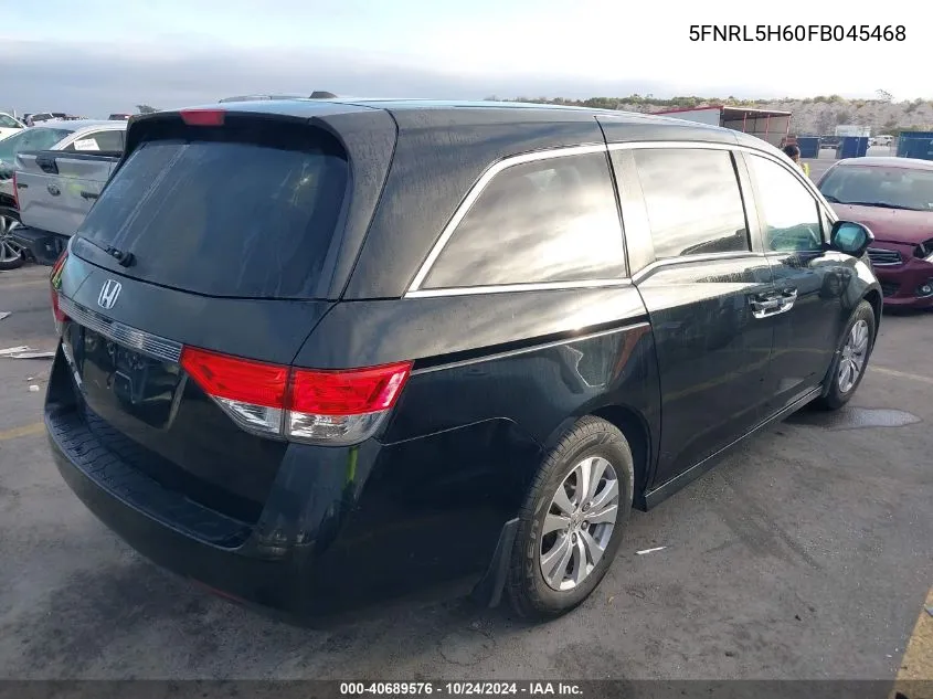 5FNRL5H60FB045468 2015 Honda Odyssey Ex-L