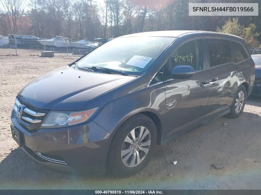 2015 Honda Odyssey Ex VIN: 5FNRL5H44FB019566 Lot: 40790519