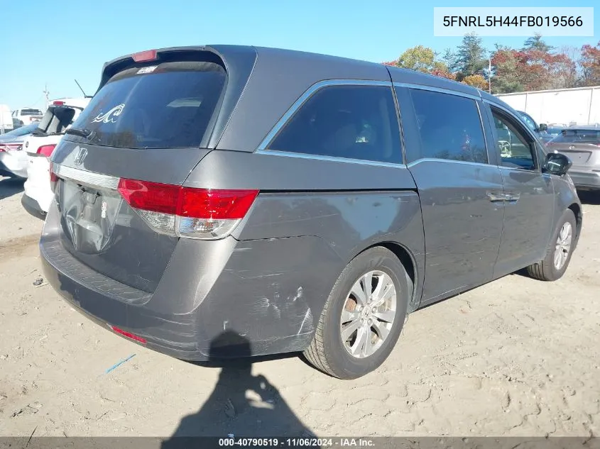 2015 Honda Odyssey Ex VIN: 5FNRL5H44FB019566 Lot: 40790519