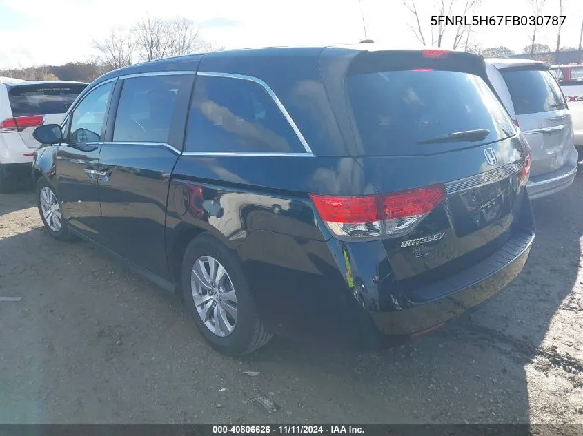 2015 Honda Odyssey Ex-L VIN: 5FNRL5H67FB030787 Lot: 40806626