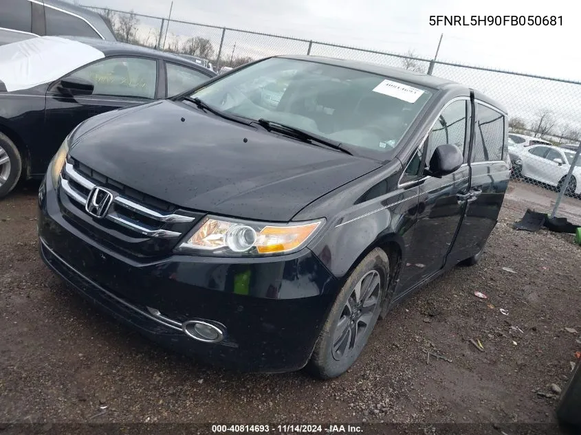 2015 Honda Odyssey Touring/Touring Elite VIN: 5FNRL5H90FB050681 Lot: 40814693