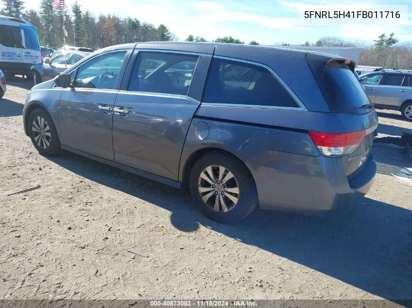 2015 Honda Odyssey Ex VIN: 5FNRL5H41FB011716 Lot: 40873083