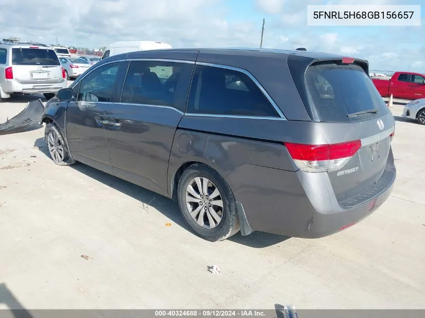 2016 Honda Odyssey Exl VIN: 5FNRL5H68GB156657 Lot: 40324688