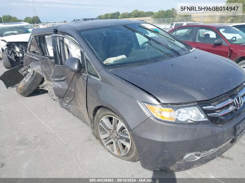 2016 Honda Odyssey Touring/Touring Elite VIN: 5FNRL5H96GB014947 Lot: 40336863