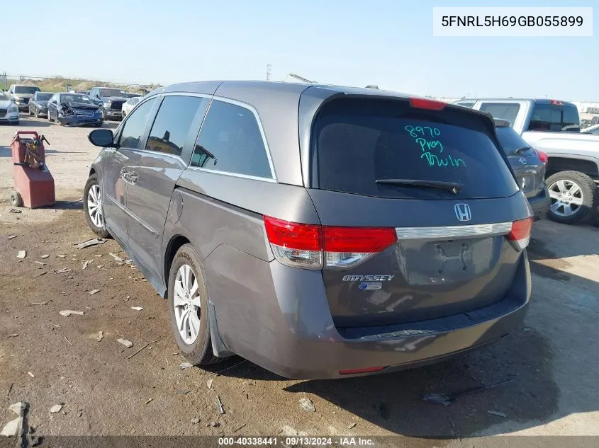 5FNRL5H69GB055899 2016 Honda Odyssey Exl