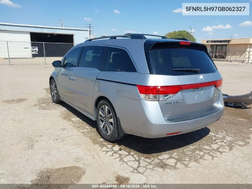 2016 Honda Odyssey Touring/Touring Elite VIN: 5FNRL5H97GB062327 Lot: 40344096