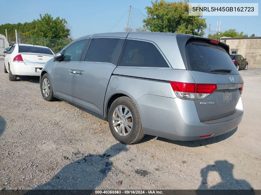 2016 Honda Odyssey Ex VIN: 5FNRL5H45GB162723 Lot: 40363363