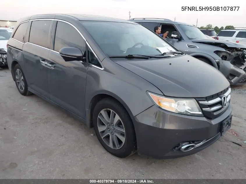 2016 Honda Odyssey Touring/Touring Elite VIN: 5FNRL5H95GB107877 Lot: 40379794