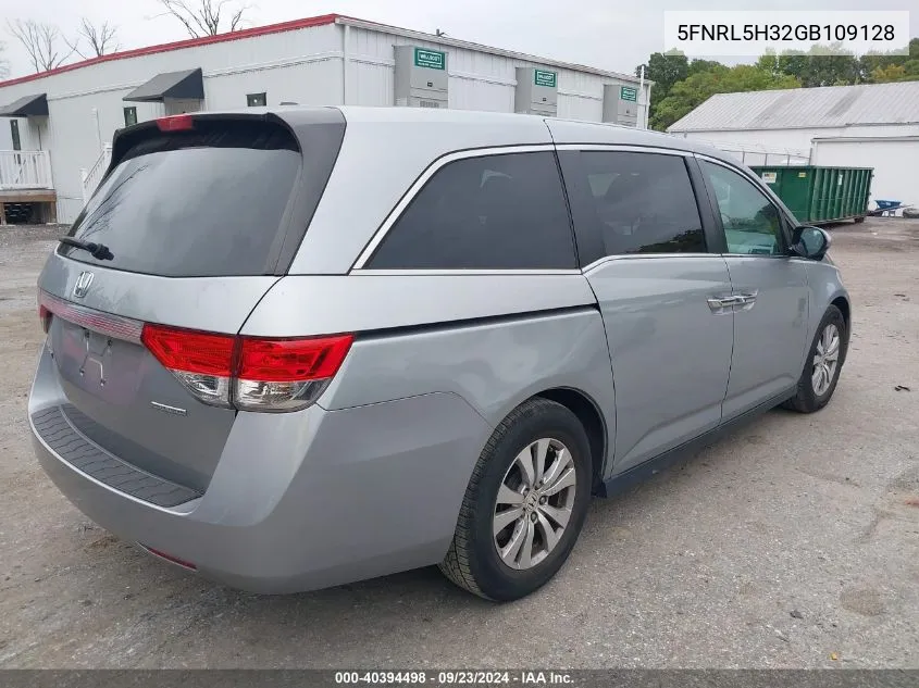 2016 Honda Odyssey Se VIN: 5FNRL5H32GB109128 Lot: 40394498