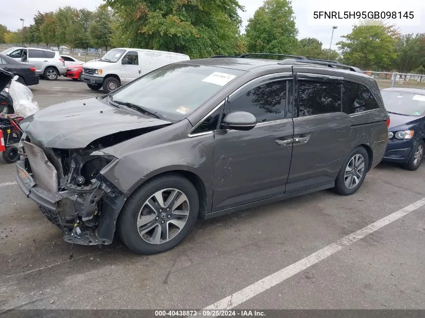 2016 Honda Odyssey Touring/Touring Elite VIN: 5FNRL5H95GB098145 Lot: 40438873