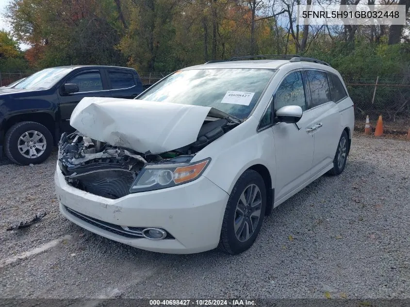 2016 Honda Odyssey Touring/Touring Elite VIN: 5FNRL5H91GB032448 Lot: 40698427