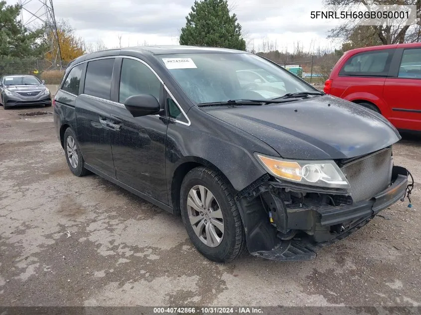 2016 Honda Odyssey Ex-L VIN: 5FNRL5H68GB050001 Lot: 40742866