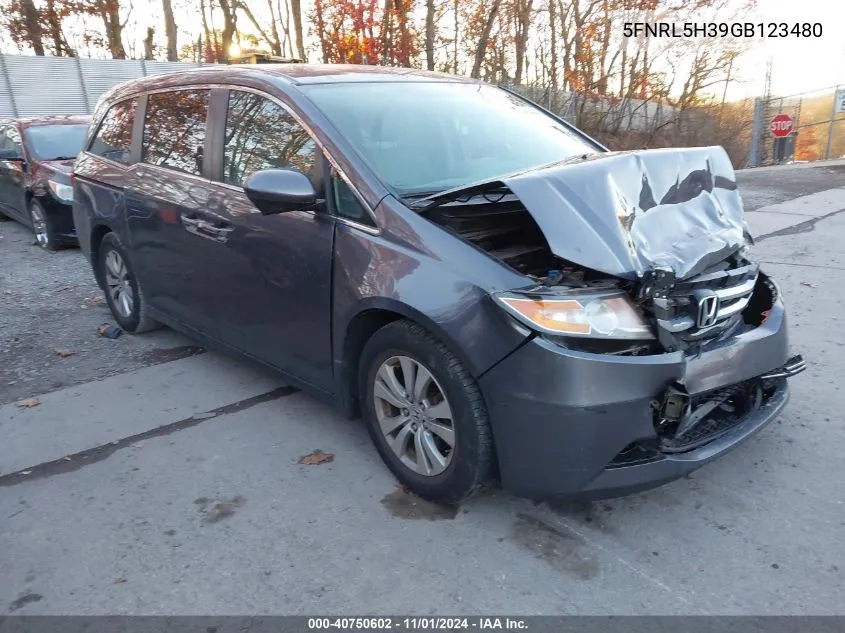 2016 Honda Odyssey Se VIN: 5FNRL5H39GB123480 Lot: 40750602