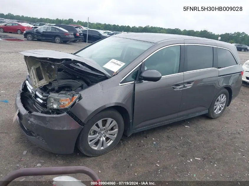 2017 Honda Odyssey Se VIN: 5FNRL5H30HB009028 Lot: 39904860