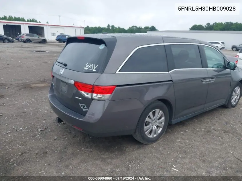 2017 Honda Odyssey Se VIN: 5FNRL5H30HB009028 Lot: 39904860