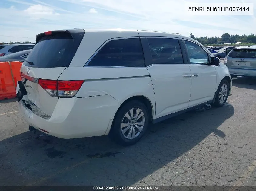 2017 Honda Odyssey Exl VIN: 5FNRL5H61HB007444 Lot: 40288939