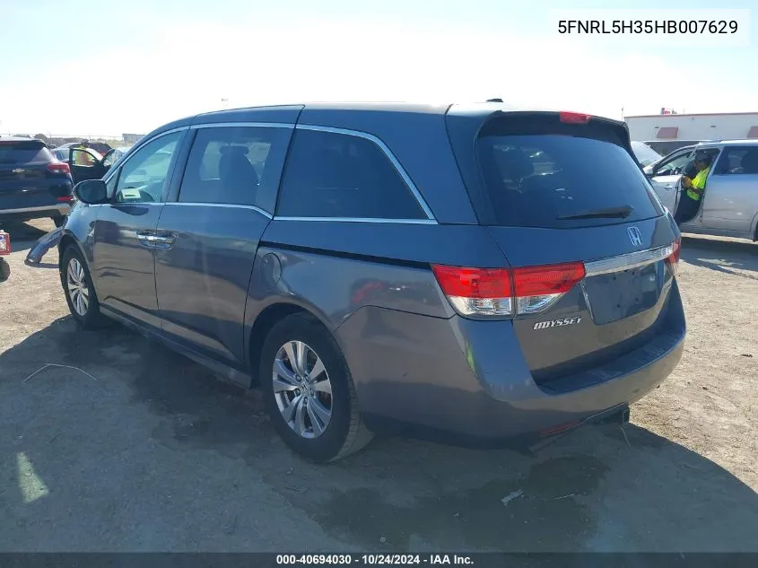 2017 Honda Odyssey Se VIN: 5FNRL5H35HB007629 Lot: 40694030