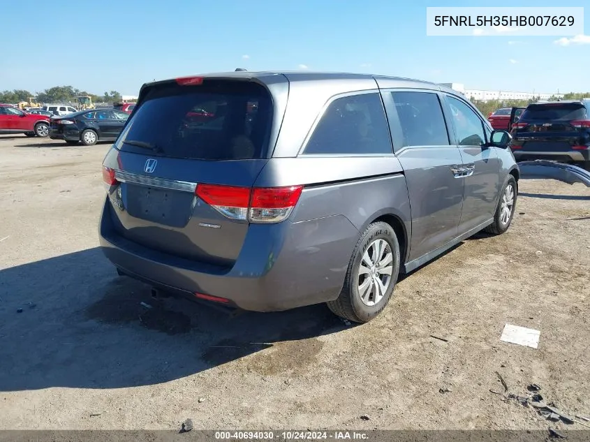 2017 Honda Odyssey Se VIN: 5FNRL5H35HB007629 Lot: 40694030