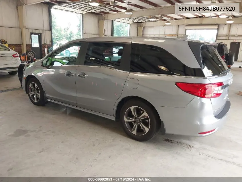 5FNRL6H84JB077520 2018 Honda Odyssey Touring