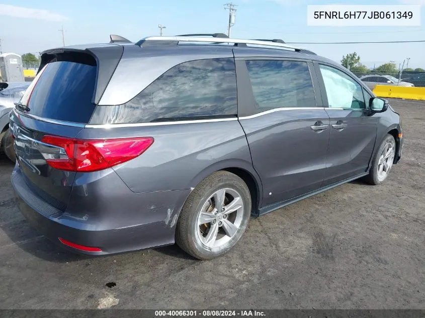 2018 Honda Odyssey Ex-L VIN: 5FNRL6H77JB061349 Lot: 40066301