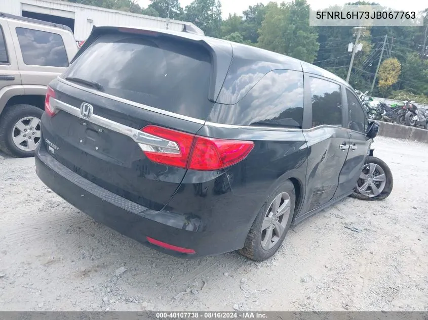 2018 Honda Odyssey Ex-L VIN: 5FNRL6H73JB067763 Lot: 40107738