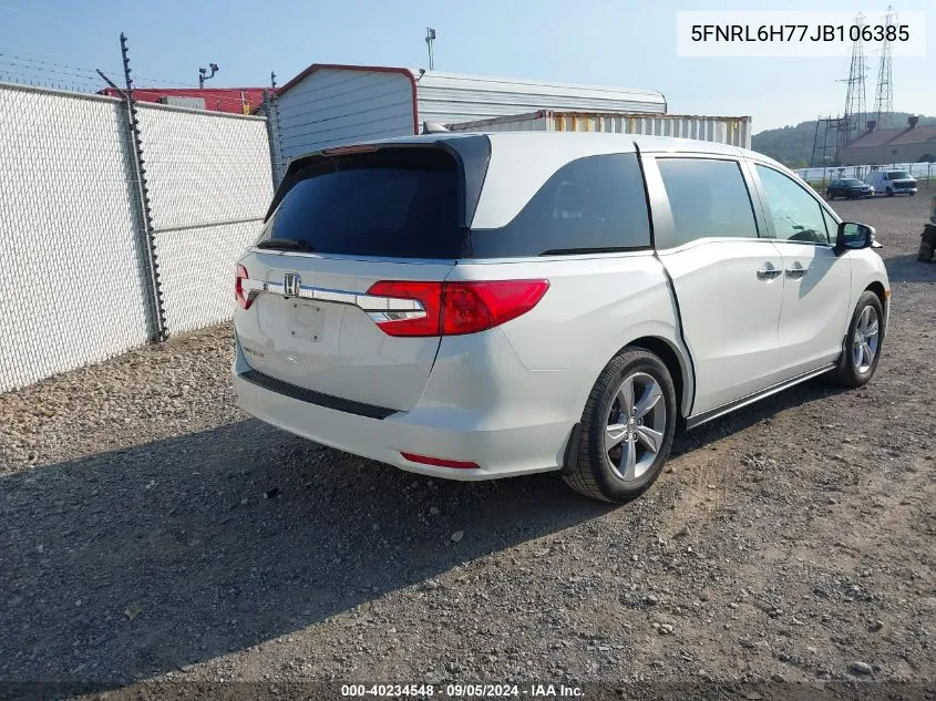 5FNRL6H77JB106385 2018 Honda Odyssey Ex-L