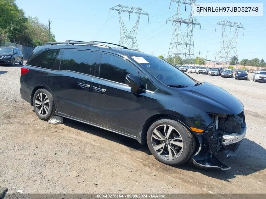 2018 Honda Odyssey Elite VIN: 5FNRL6H97JB052748 Lot: 40278164