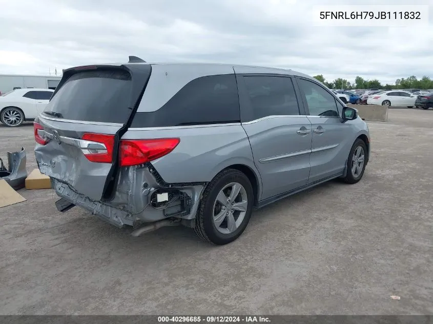 2018 Honda Odyssey Exl VIN: 5FNRL6H79JB111832 Lot: 40296685