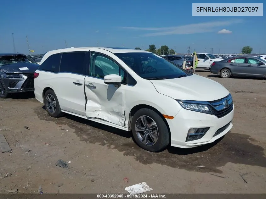 5FNRL6H80JB027097 2018 Honda Odyssey Touring