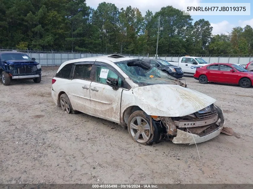 2018 Honda Odyssey Ex-L VIN: 5FNRL6H77JB019375 Lot: 40355498