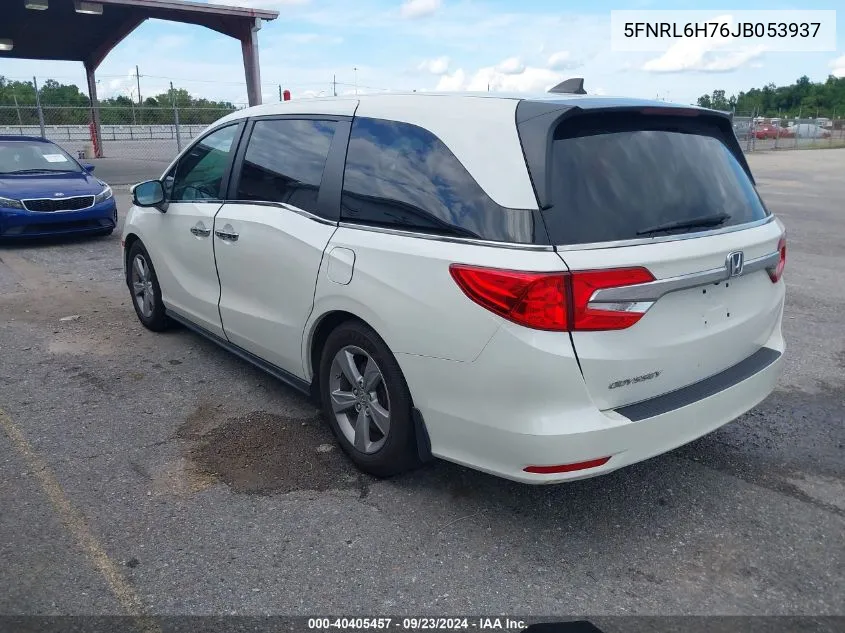 2018 Honda Odyssey Ex-L VIN: 5FNRL6H76JB053937 Lot: 40405457