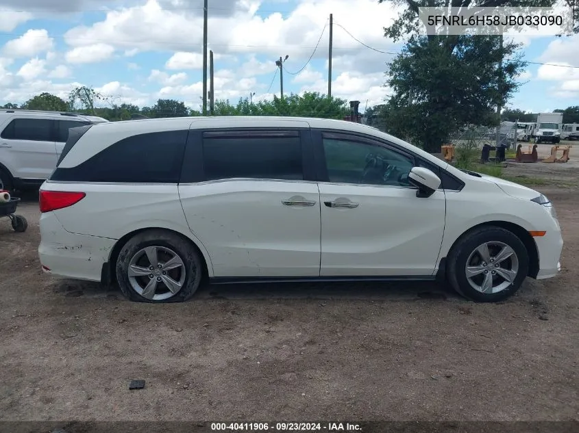 2018 Honda Odyssey Ex VIN: 5FNRL6H58JB033090 Lot: 40411906