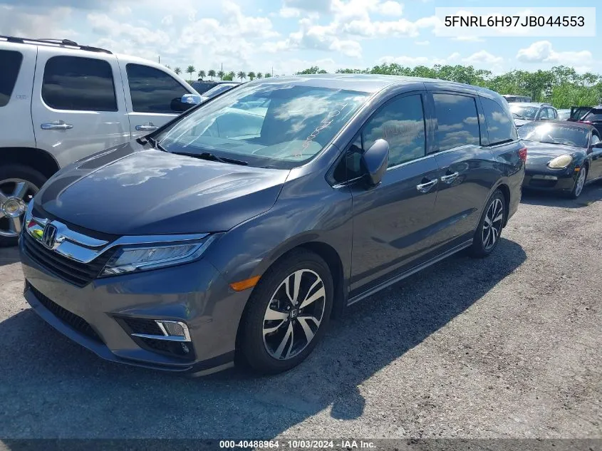 2018 Honda Odyssey Elite VIN: 5FNRL6H97JB044553 Lot: 40488964