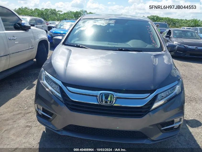 2018 Honda Odyssey Elite VIN: 5FNRL6H97JB044553 Lot: 40488964