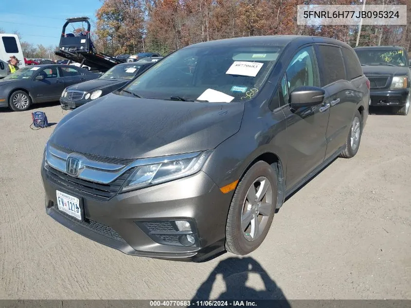 2018 Honda Odyssey Ex-L VIN: 5FNRL6H77JB095324 Lot: 40770683