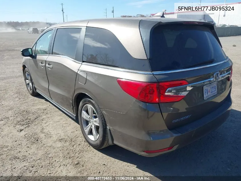 2018 Honda Odyssey Ex-L VIN: 5FNRL6H77JB095324 Lot: 40770683