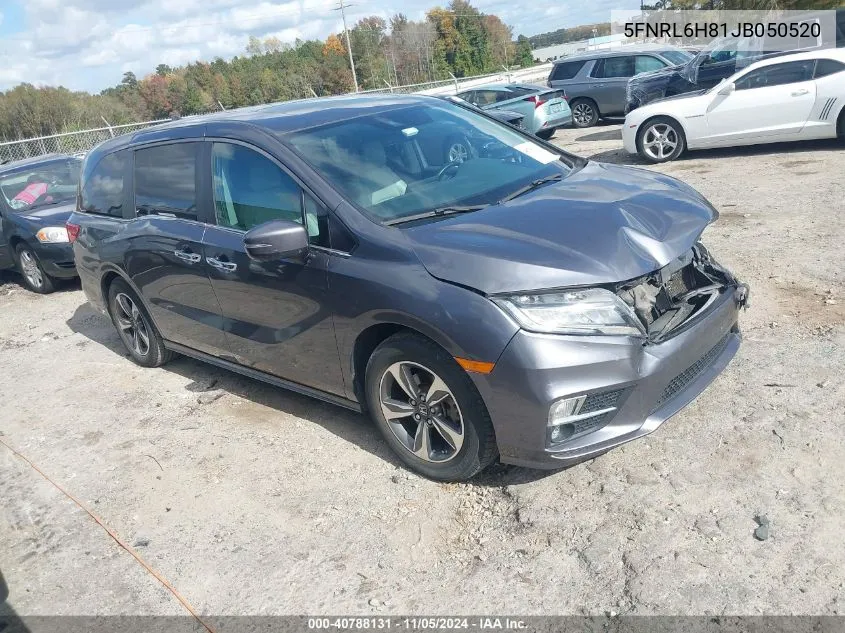 2018 Honda Odyssey Touring VIN: 5FNRL6H81JB050520 Lot: 40788131