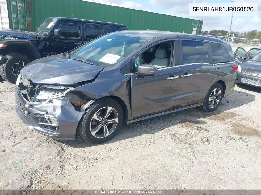 2018 Honda Odyssey Touring VIN: 5FNRL6H81JB050520 Lot: 40788131