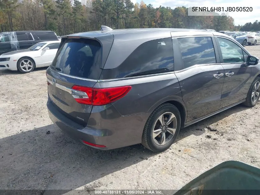 2018 Honda Odyssey Touring VIN: 5FNRL6H81JB050520 Lot: 40788131