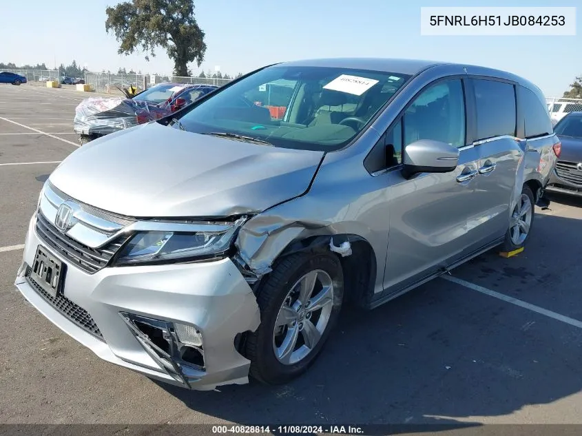 2018 Honda Odyssey Ex VIN: 5FNRL6H51JB084253 Lot: 40828814