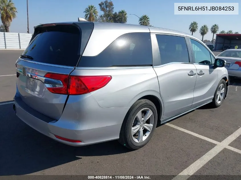 2018 Honda Odyssey Ex VIN: 5FNRL6H51JB084253 Lot: 40828814