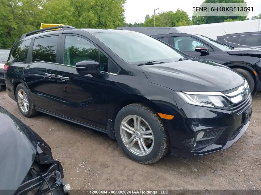 2019 Honda Odyssey VIN: 5FNRL6H48KB513591 Lot: 12068494