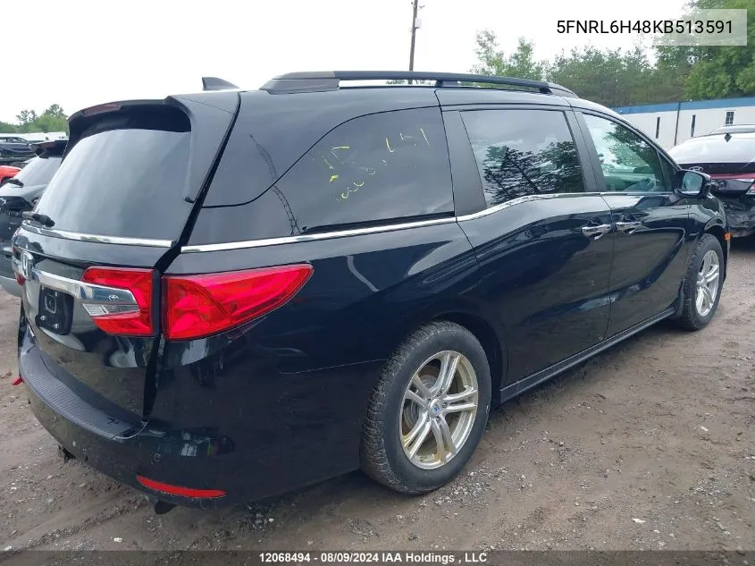 5FNRL6H48KB513591 2019 Honda Odyssey