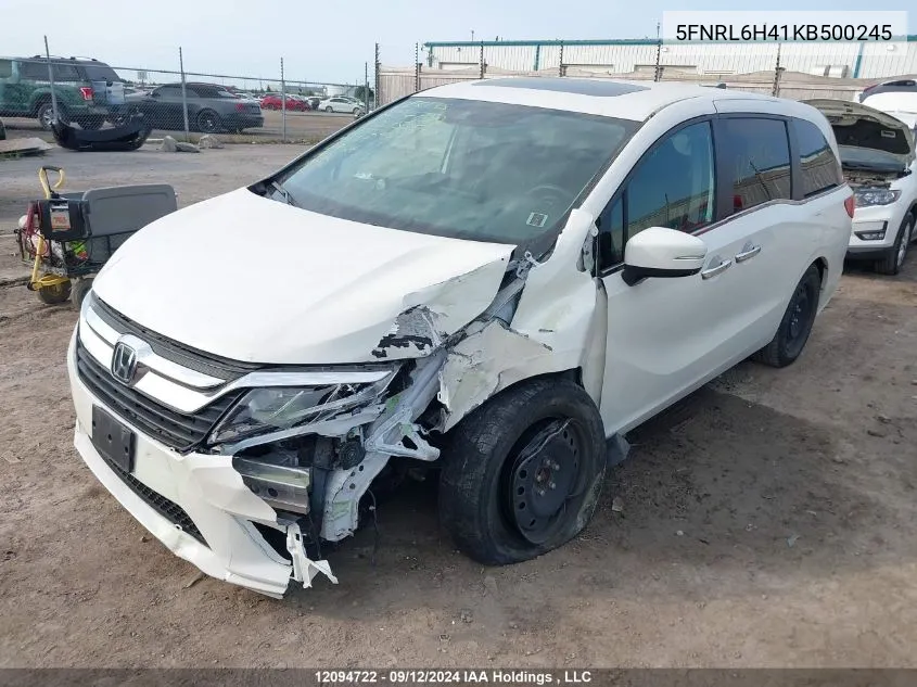 5FNRL6H41KB500245 2019 Honda Odyssey